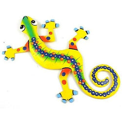 Eight Inch Snake Back Metal Gecko