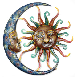 24 inch Painted Sun and Moon - Croix des Bouquets